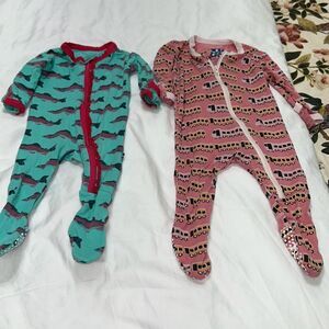 Kickee pants zipper footies bundle 0/3